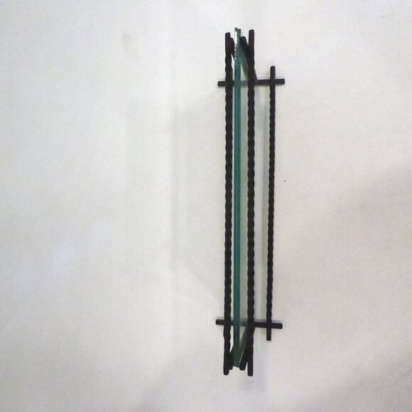 NEW PANORAMIC PHOTO FRAME TWISTED BLACK METAL & GLASS DECORATIVE PHOTO FRAME - Picture 5 of 13